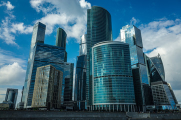 Fototapeta na wymiar Building of the Trade and Financial Center Moscow-City, Moscow, Russia