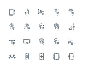 Set Of 20 Universal Editable Icons. Includes Elements Such As Sm