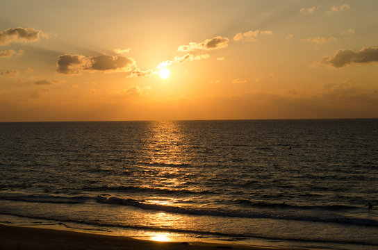 Sonnenuntergang Mittelmeer