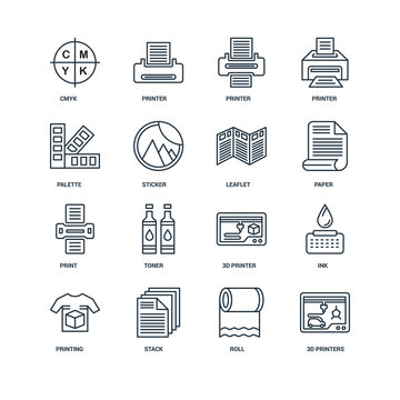Set Of 16 Universal Editable Icons. Includes Elements Such As 3d