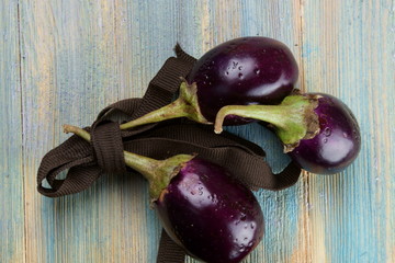 Small purple Eggplants