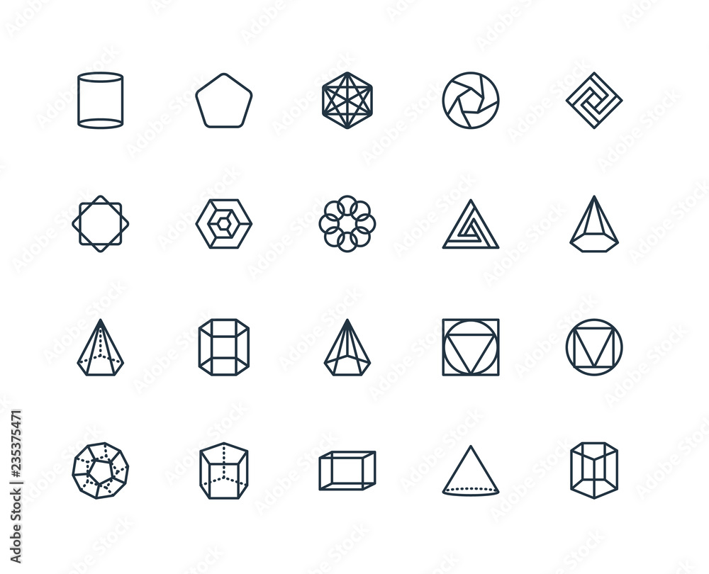Poster set of 20 universal editable icons. includes elements such as cy