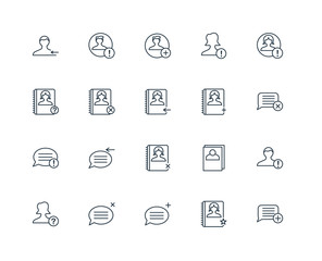 Fototapeta premium Set Of 20 Universal Editable Icons. Includes Elements Such As Sp