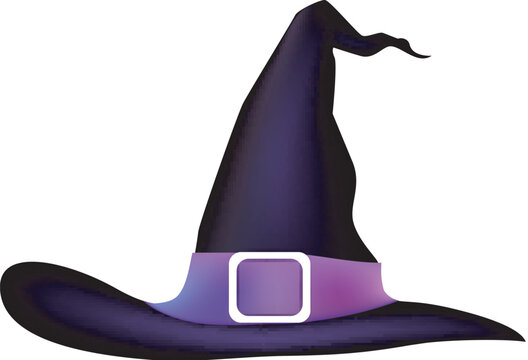 Cartoon Halloween witch hat