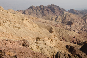 Fototapeta na wymiar Wandern in der Wüste