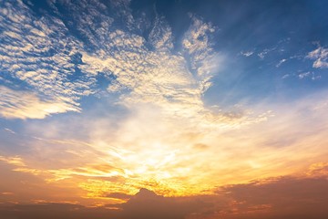 Obraz premium Twilight sky and cloud background