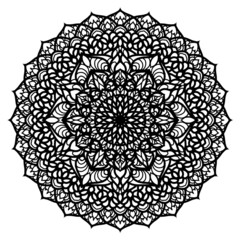 Mandala Vector Coloring Page Design