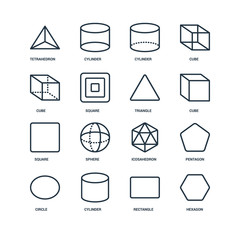 Set Of 16 Universal Editable Icons. Includes Elements Such As He