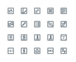 Set Of 20 Universal Editable Icons. Includes Elements Such As Su