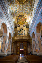 Fototapeta na wymiar central fresco of the church of Positano