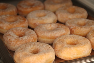 Sugar iced donuts