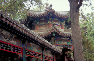 Obraz premium Tile roof at the Summer Palace near Beijing, China