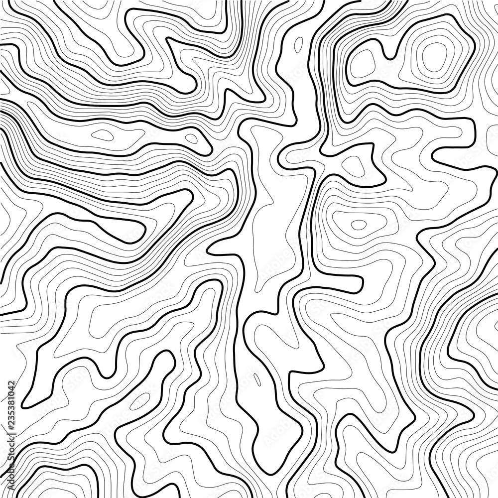 Poster topographic map background concept. topo contour map. geographic world topography map grid. line top