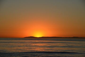 Fototapeta na wymiar Sunset at beach