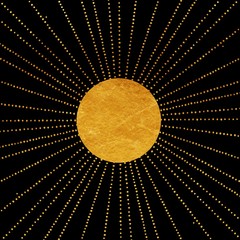 Sun gold background