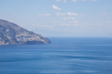 the rocky coast of Positano