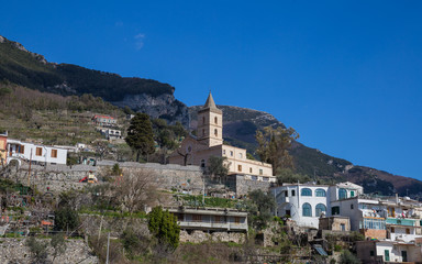 Obraz premium church in the city of Positano