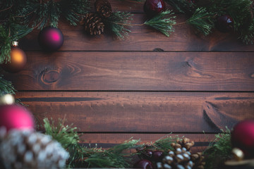 Blank Christmas or Holiday background with room for text