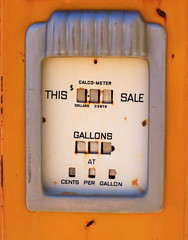 Vintage petrol pump