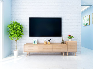 Modern Nordic style family living room decoration design