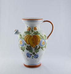 Water jug with spout Italian porcelain