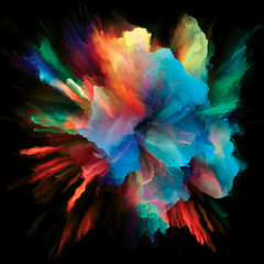Fototapeta na wymiar Modern Colorful Paint Splash Explosion