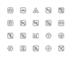 Simple Set of 20 Vector Line Icon. Contains such Icons as Syring