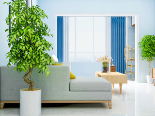 Modern sleek minimalist elegant living room design