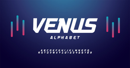 sport modern alphabet fonts. typography font  uppercase regular and italic technology concept design. vector illustration