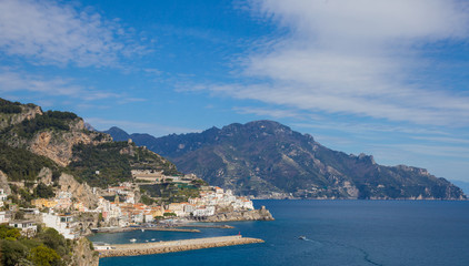 Naklejka na ściany i meble A glimpse of the Amalfi Coast