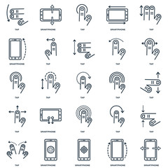 Set Of 25 Universal Editable Icons. Includes Elements Such As Sm