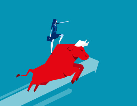 The Manager. Concept business vector illustration. Leadership, Successful, Achievement.