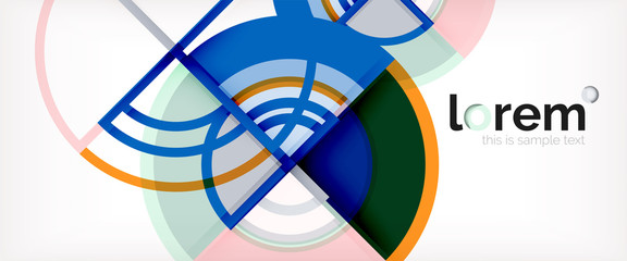 Obraz premium Vector abstract colorful circles background