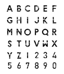 abstract alphabet vector