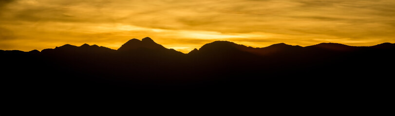 sunset over red rock canyon near las vegas nevada
