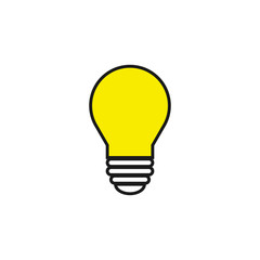 Light Bulb icon. Light Bulb line icon vector.