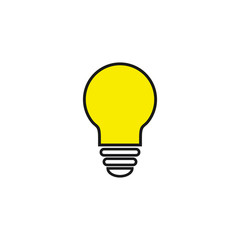 Light Bulb icon. Light Bulb line icon vector.