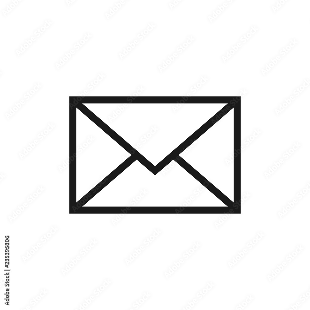 Poster mail vector icon. e-mail icon. envelope illustration. message