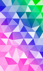 Bright multicolor geometric background of colored triangles. Origami. Vector illustration. Polygonal patterns for your presentations, business printing.