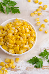 Sweet canned corn