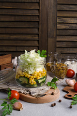 Traditional vegetable salad