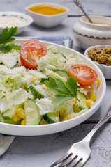 Traditional vegetable salad