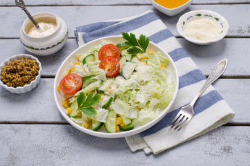 Traditional vegetable salad