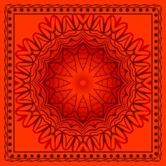 Floral Geometric Pattern. Vector illustration. design for wallpaper, flyer, book, brochure.