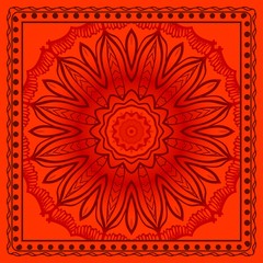 Ornamental ethnic pattern. For fashion design, shawl, textile, bandanna, print, invitation card. Vector illustration