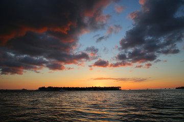 Fototapeta na wymiar Sunset in Key West, Florida