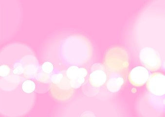 Abstract Bokeh Light on Pink Background