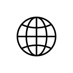 Web icon. Web icon page symbol for your web design. Internet world vector
