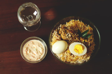 Delicious chicken biriyani