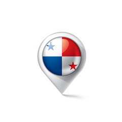 Panama flag, vector illustration on a white background